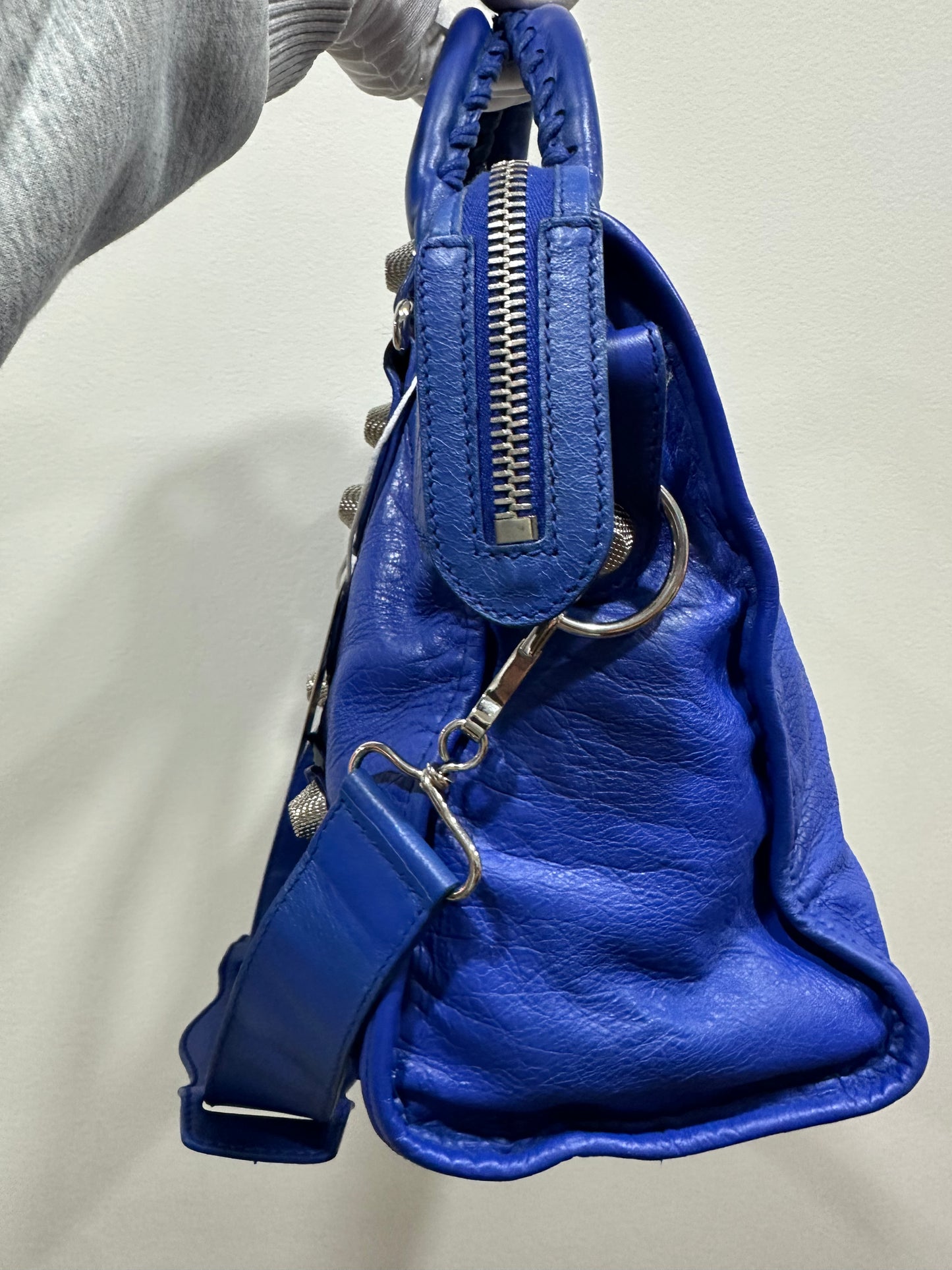 BALENCIAGA BLUE CITY BAG