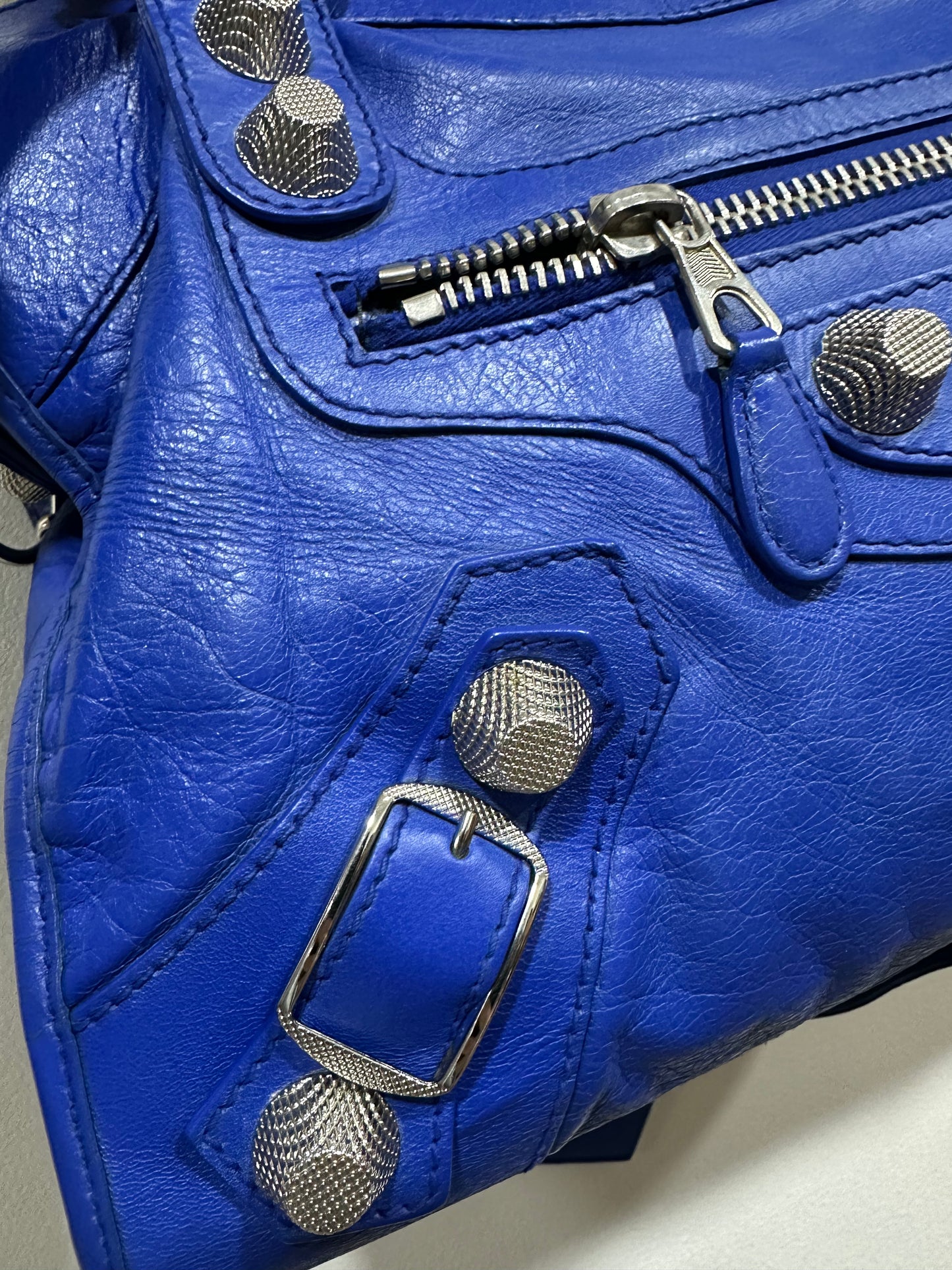 BALENCIAGA BLUE CITY BAG