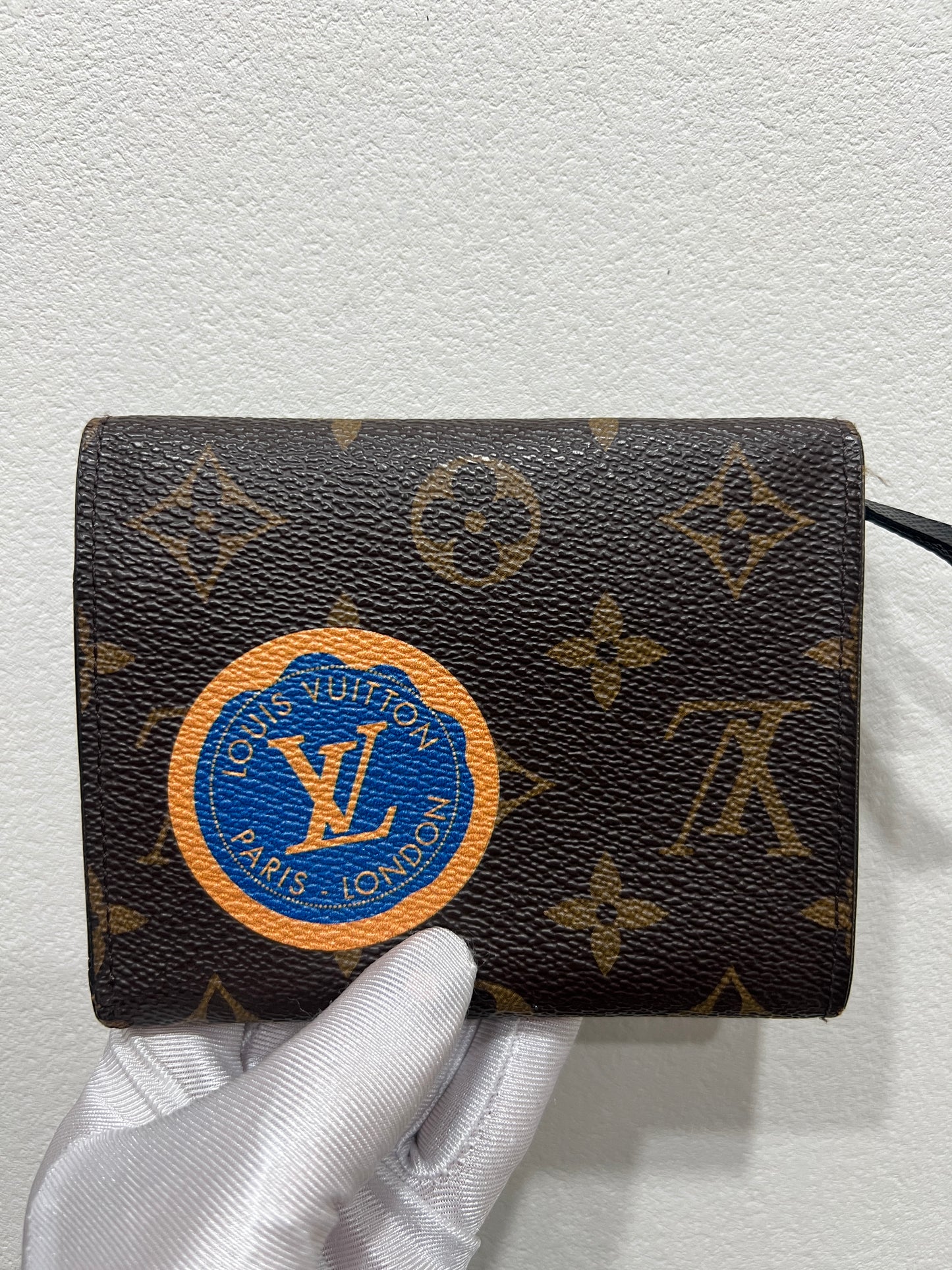 LOUIS VUITTON Victorine Wallet "My LV World Tour" Monogram Canvas Tokyo Themed Patch