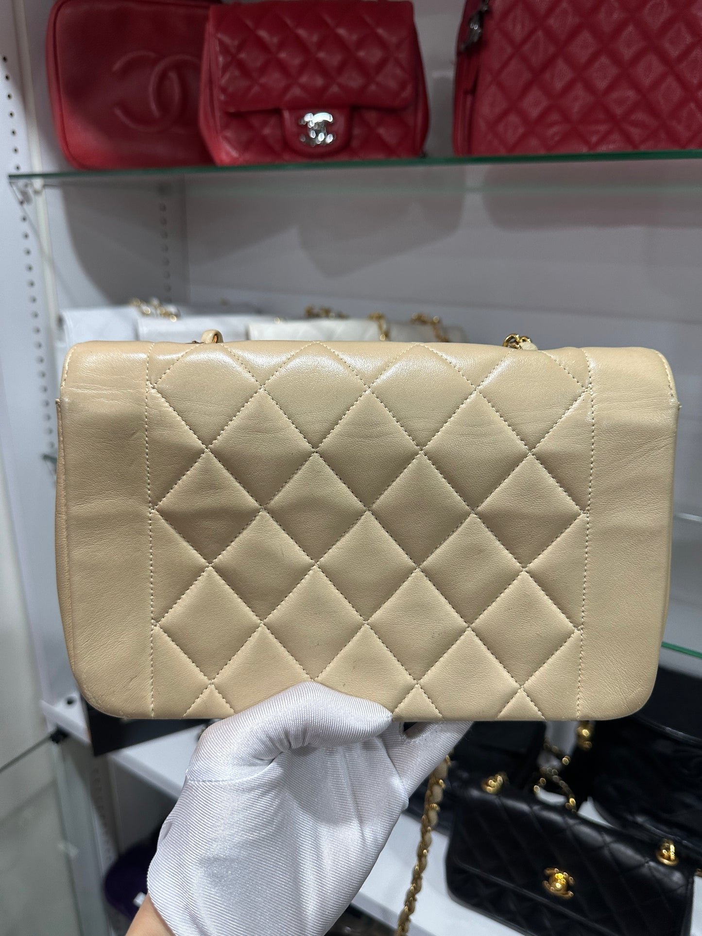 CHANEL Diana Beige