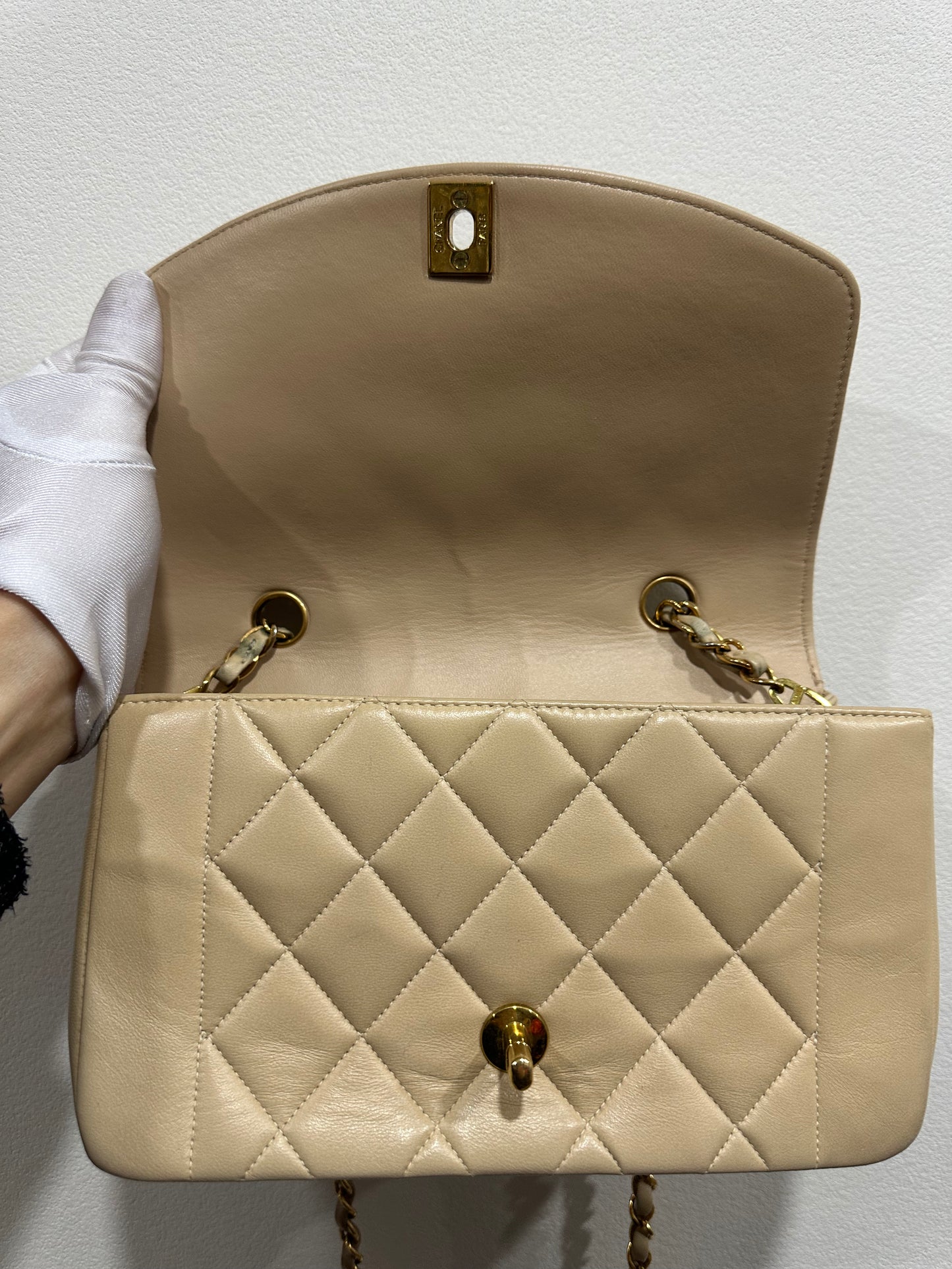 CHANEL Diana Beige