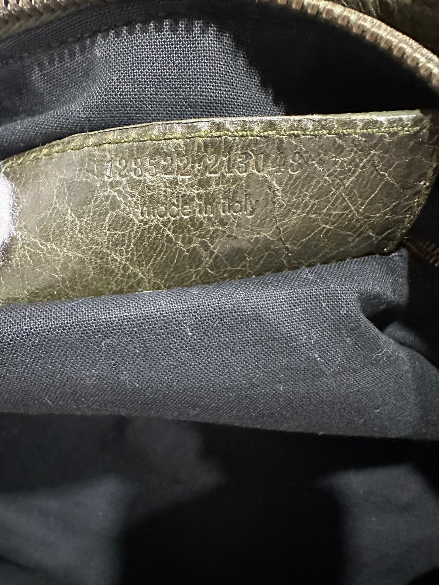 Balenciaga city bag moss green