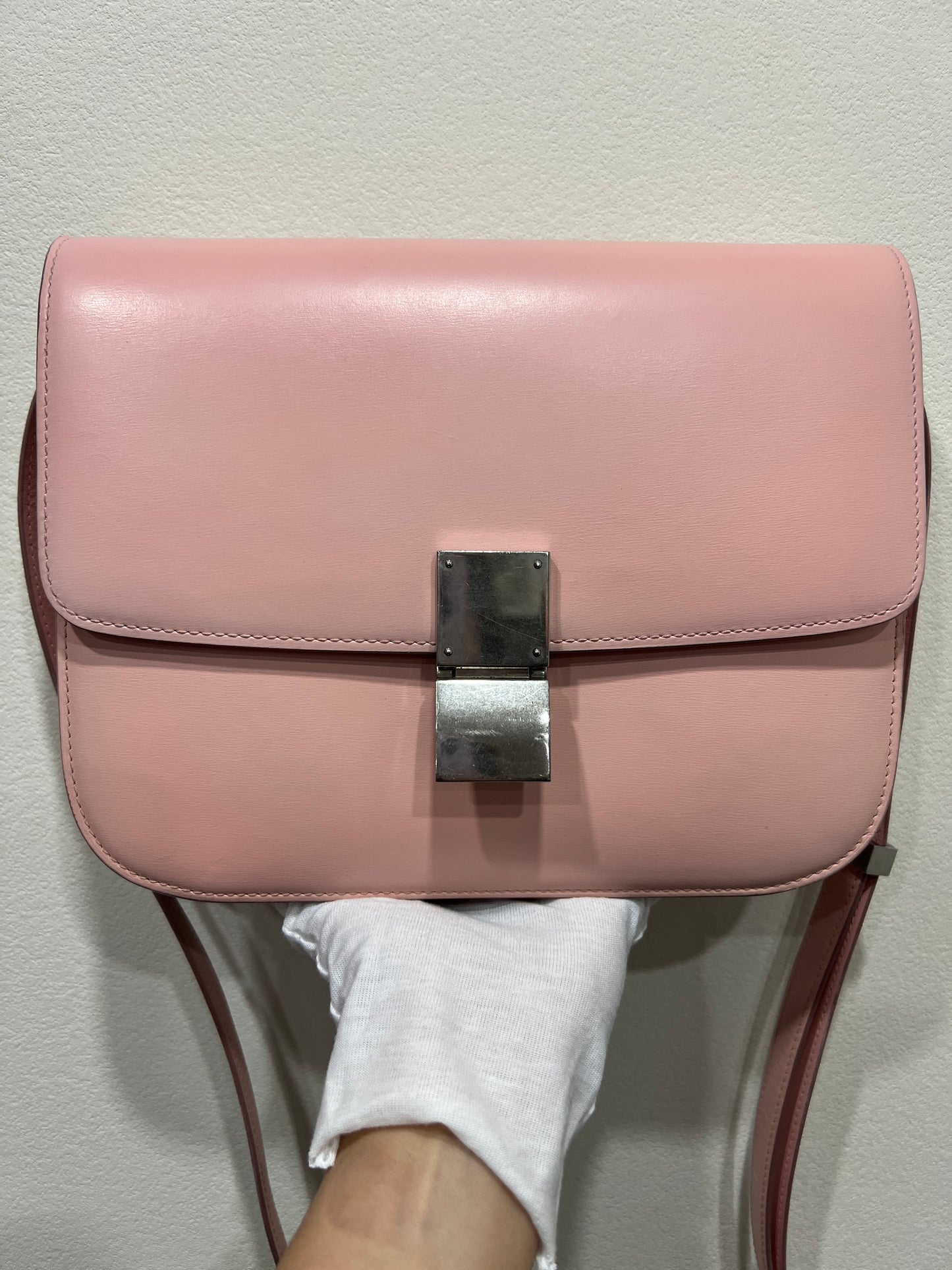CELINE Classic Box Bag in Baby Pink