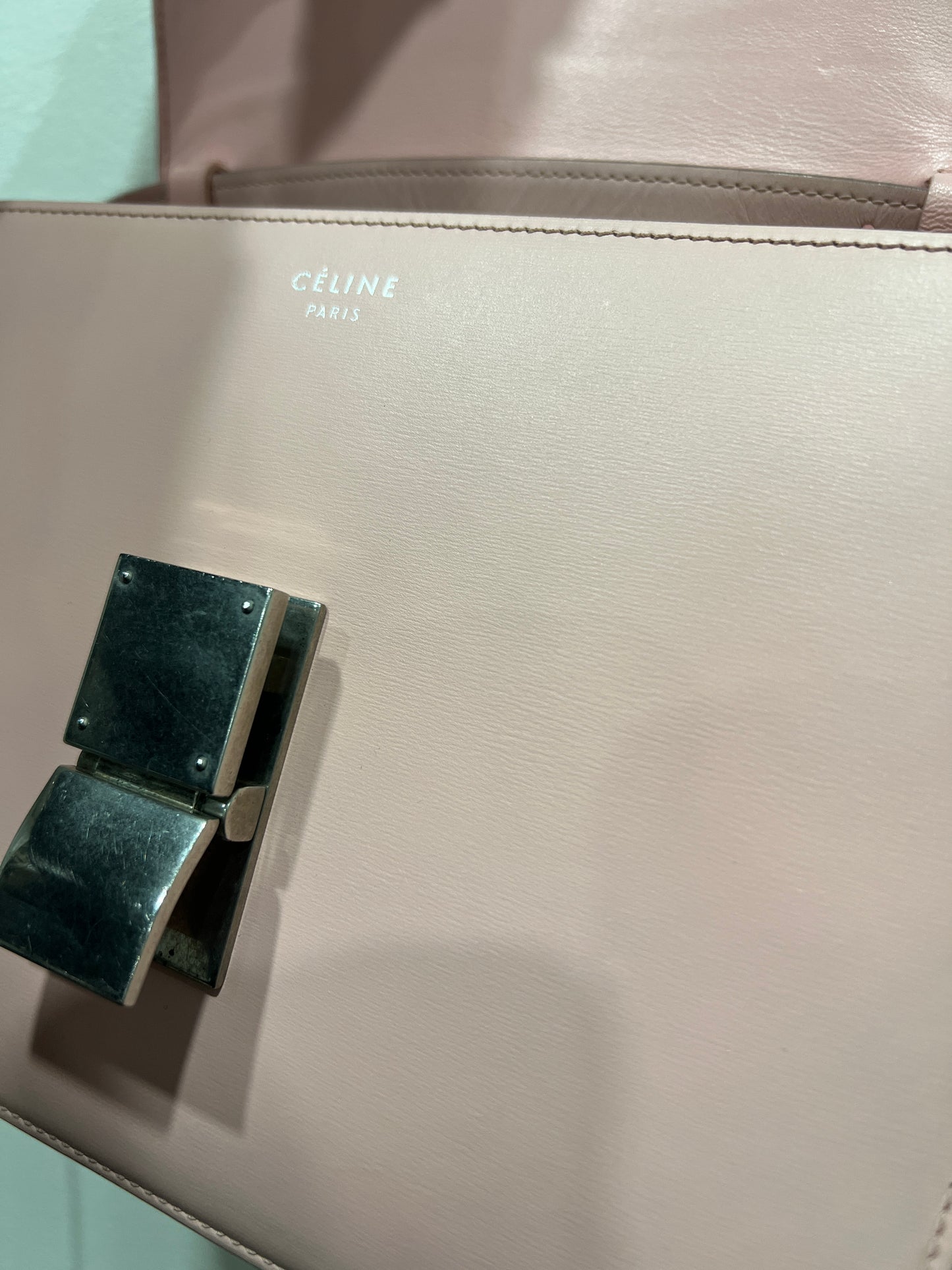 CELINE Classic Box Bag in Baby Pink