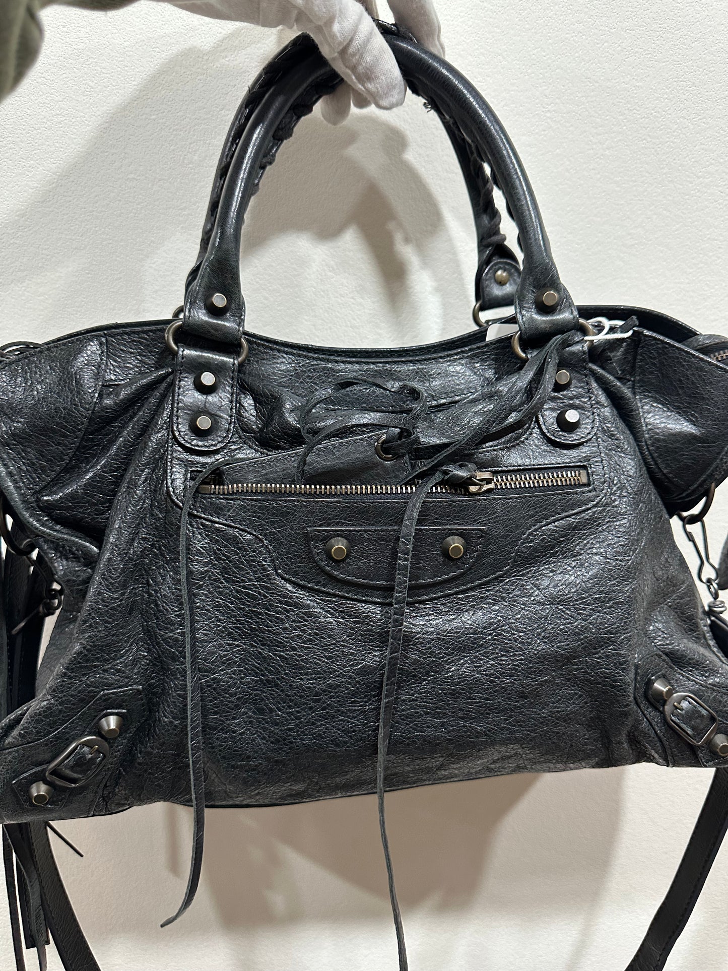 Balenciaga black city bag