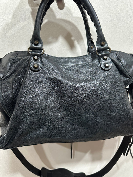 Balenciaga black city bag