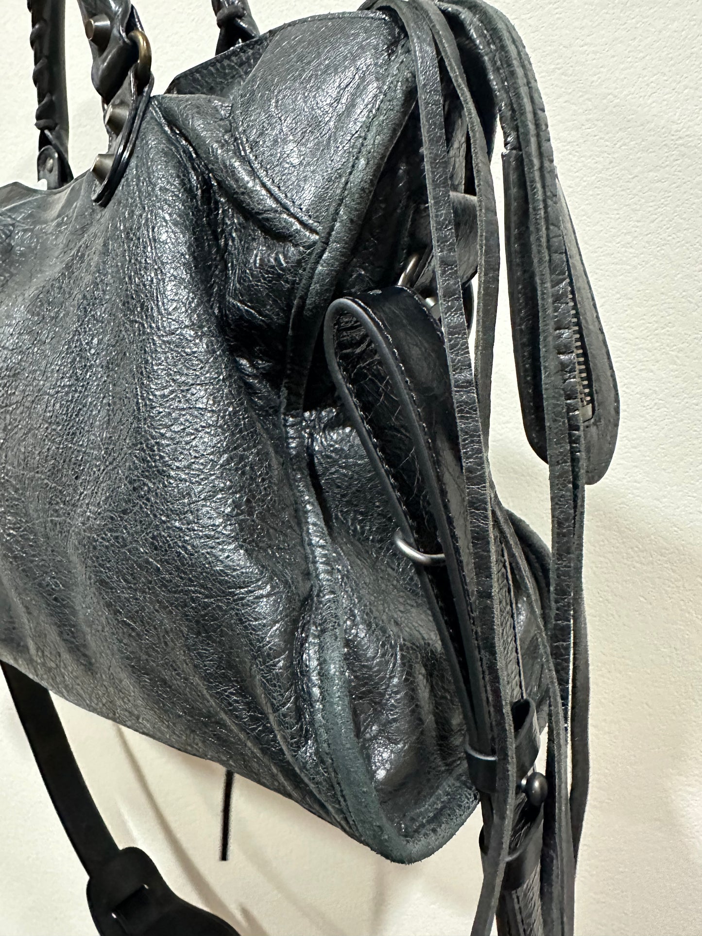 Balenciaga black city bag