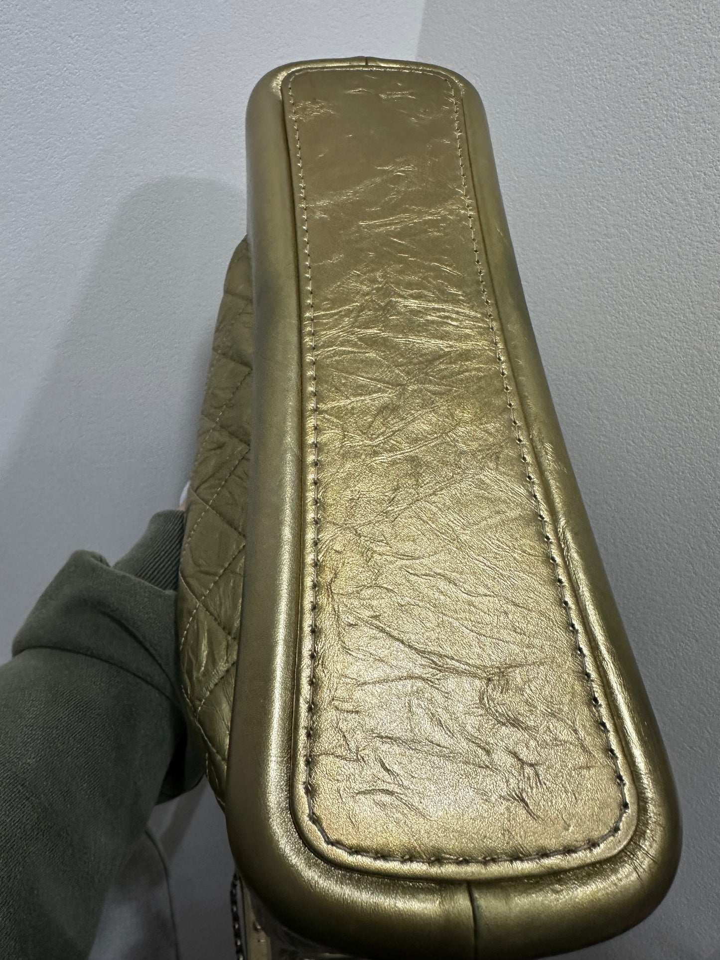CHANEL Gabrielle Clutch Gold Calfskin shoulder bag