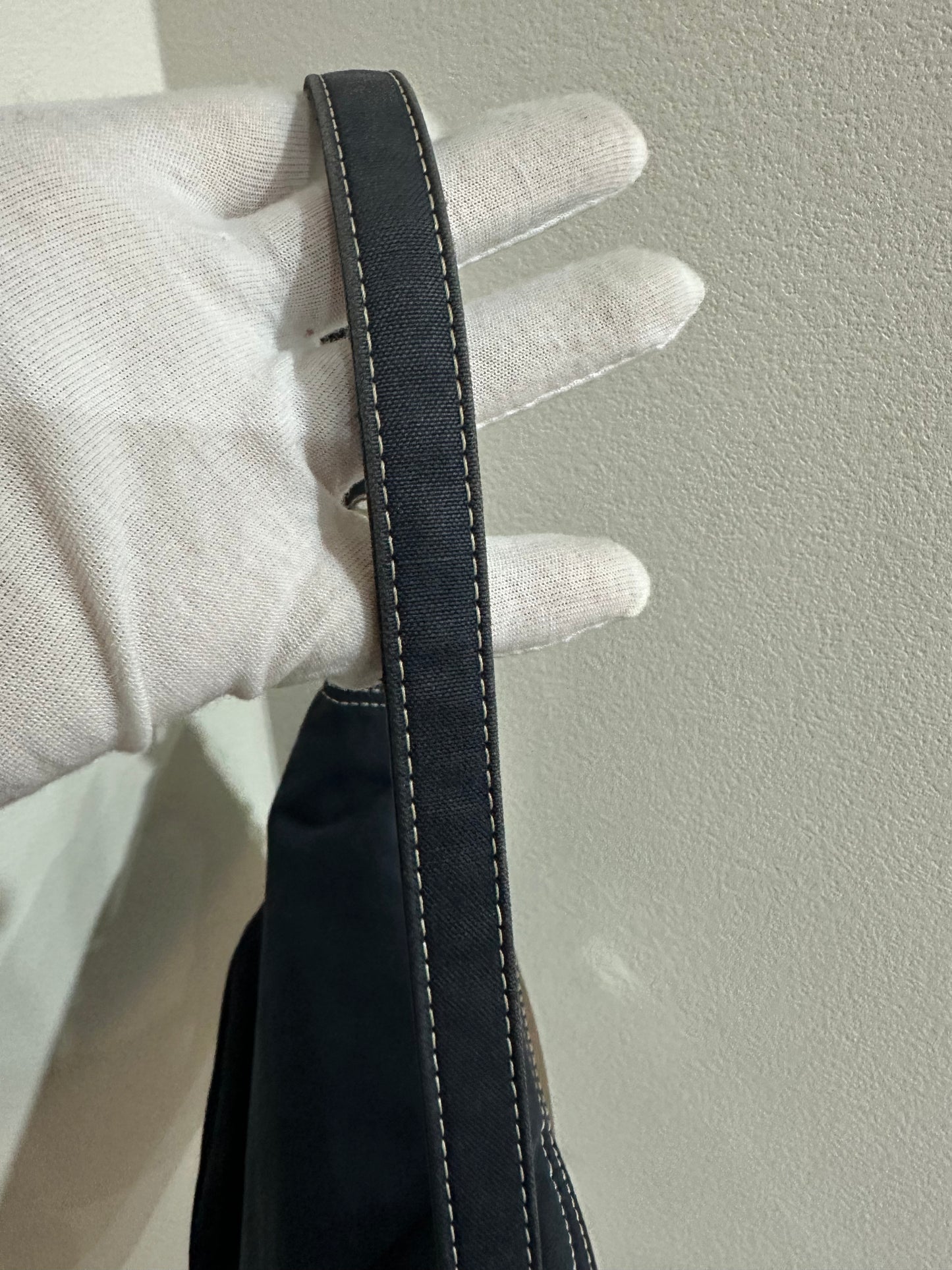 FENDI Mamma canvas navy bag
