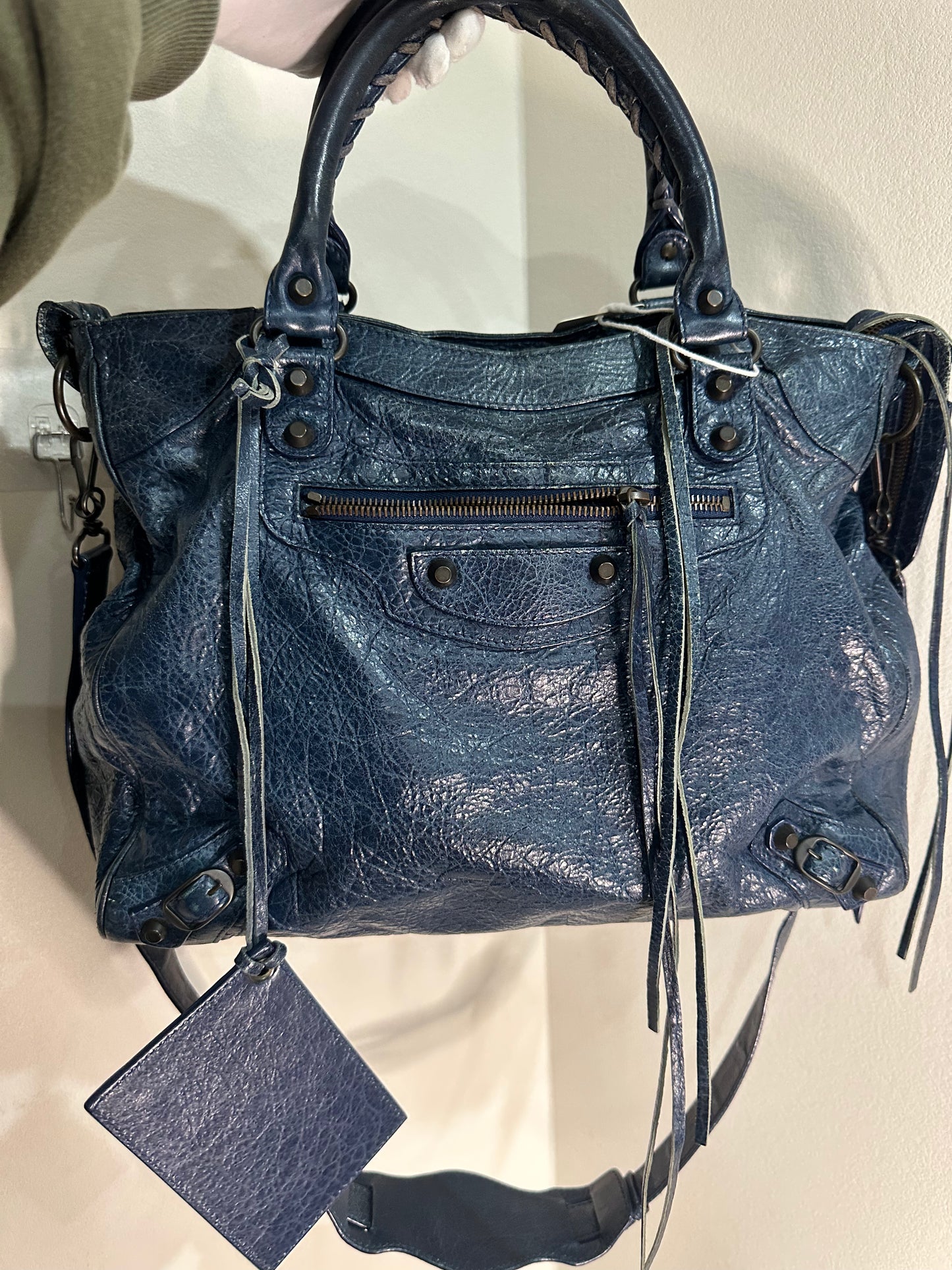 Balenciaga city bag long strap
