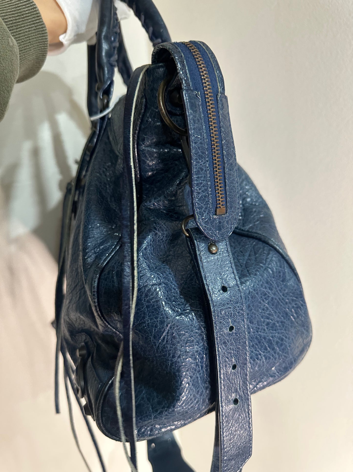 Balenciaga city bag long strap