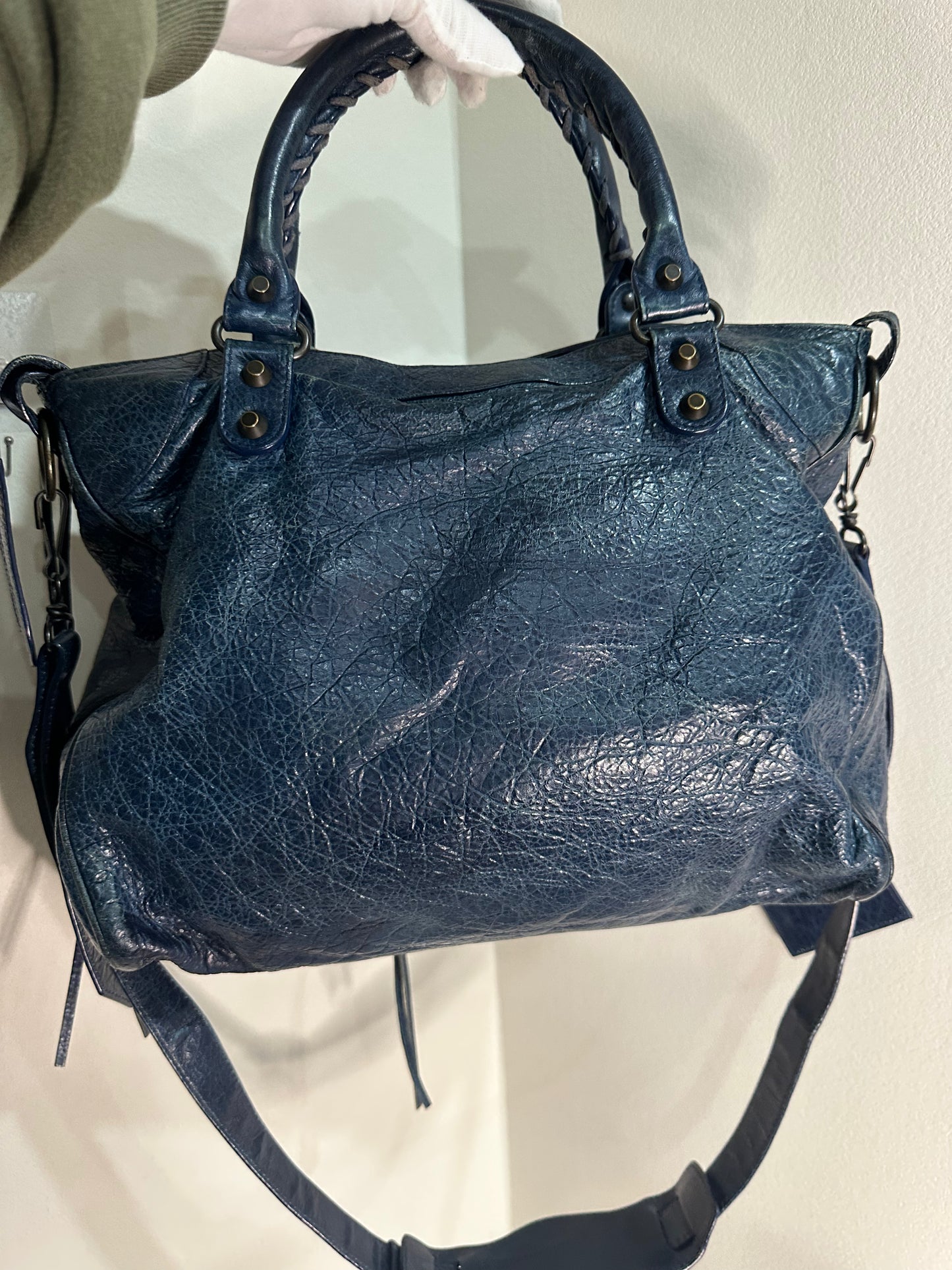 Balenciaga city bag long strap