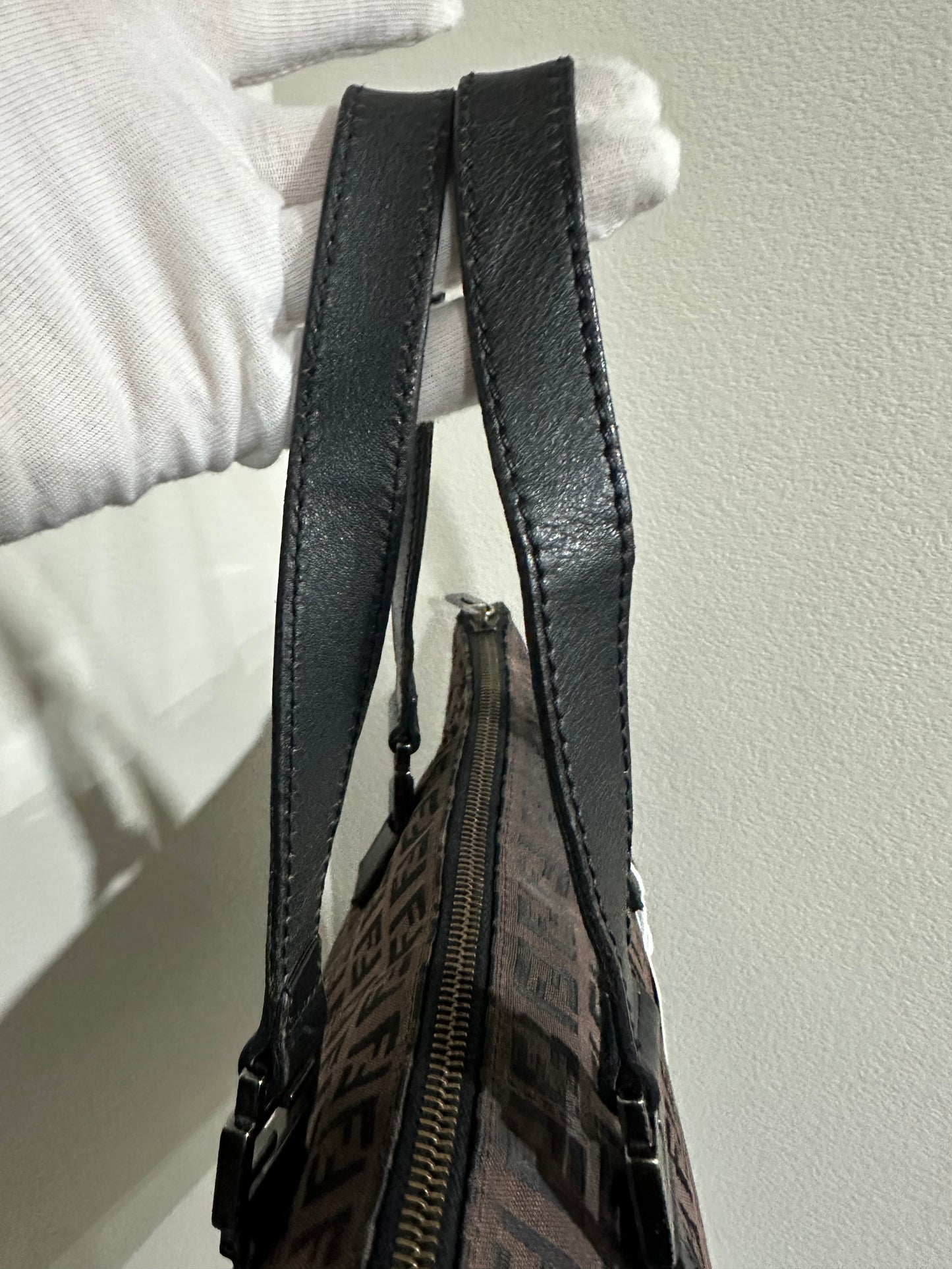 Fendi Brown Zucchino Canvas tote bag