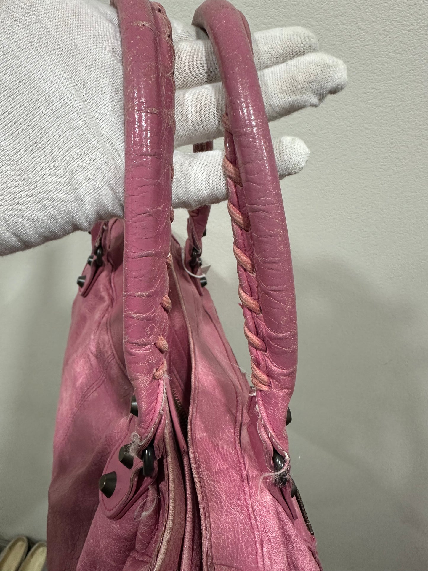 Balenciaga city bag pink Large