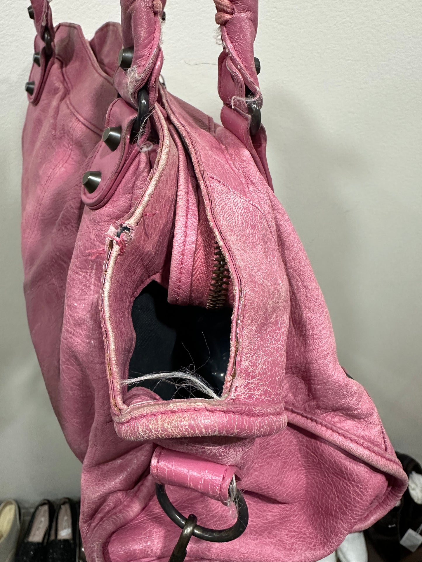 Balenciaga city bag pink Large