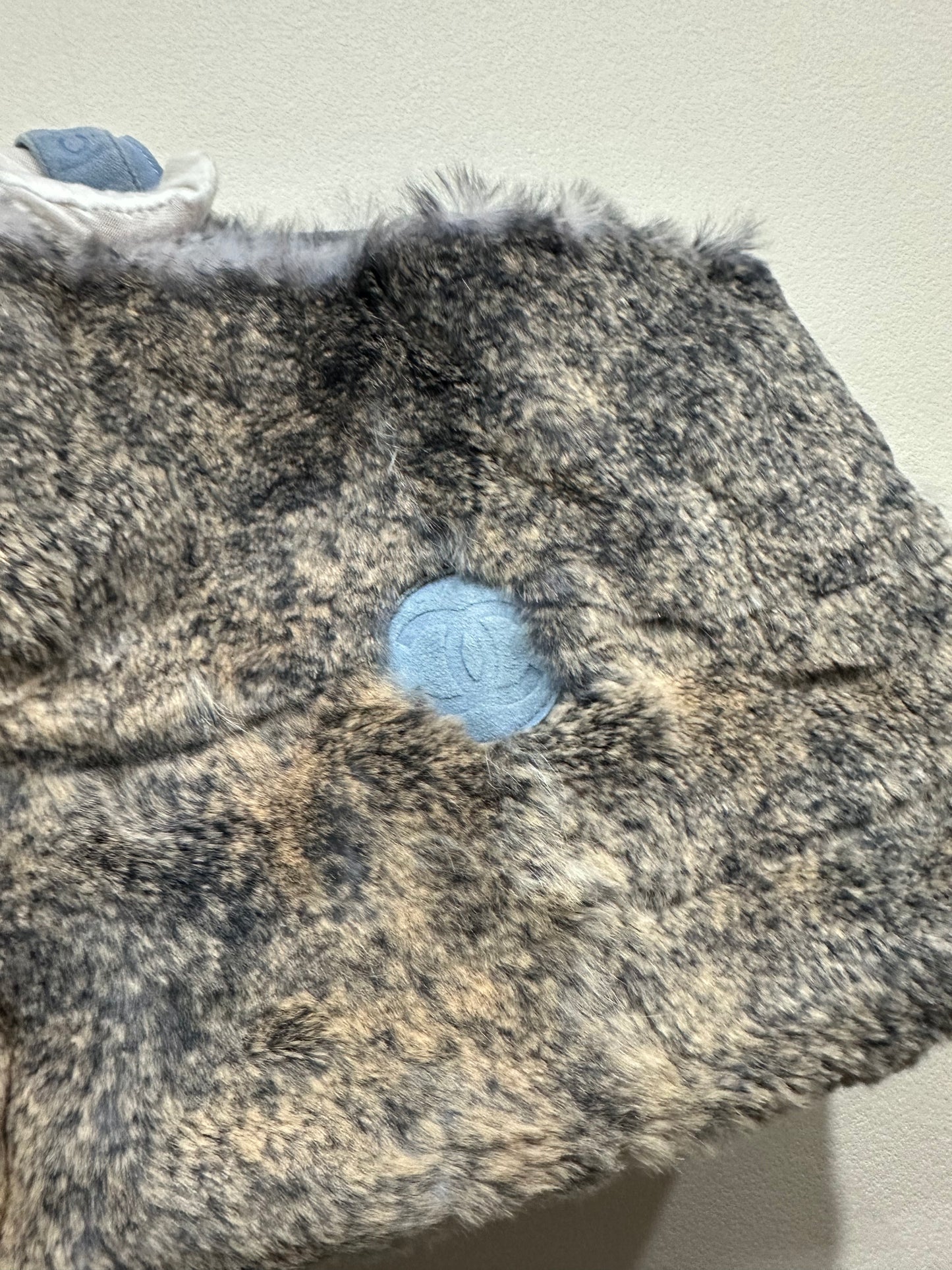 CHANEL Rabbit Fur tote bag