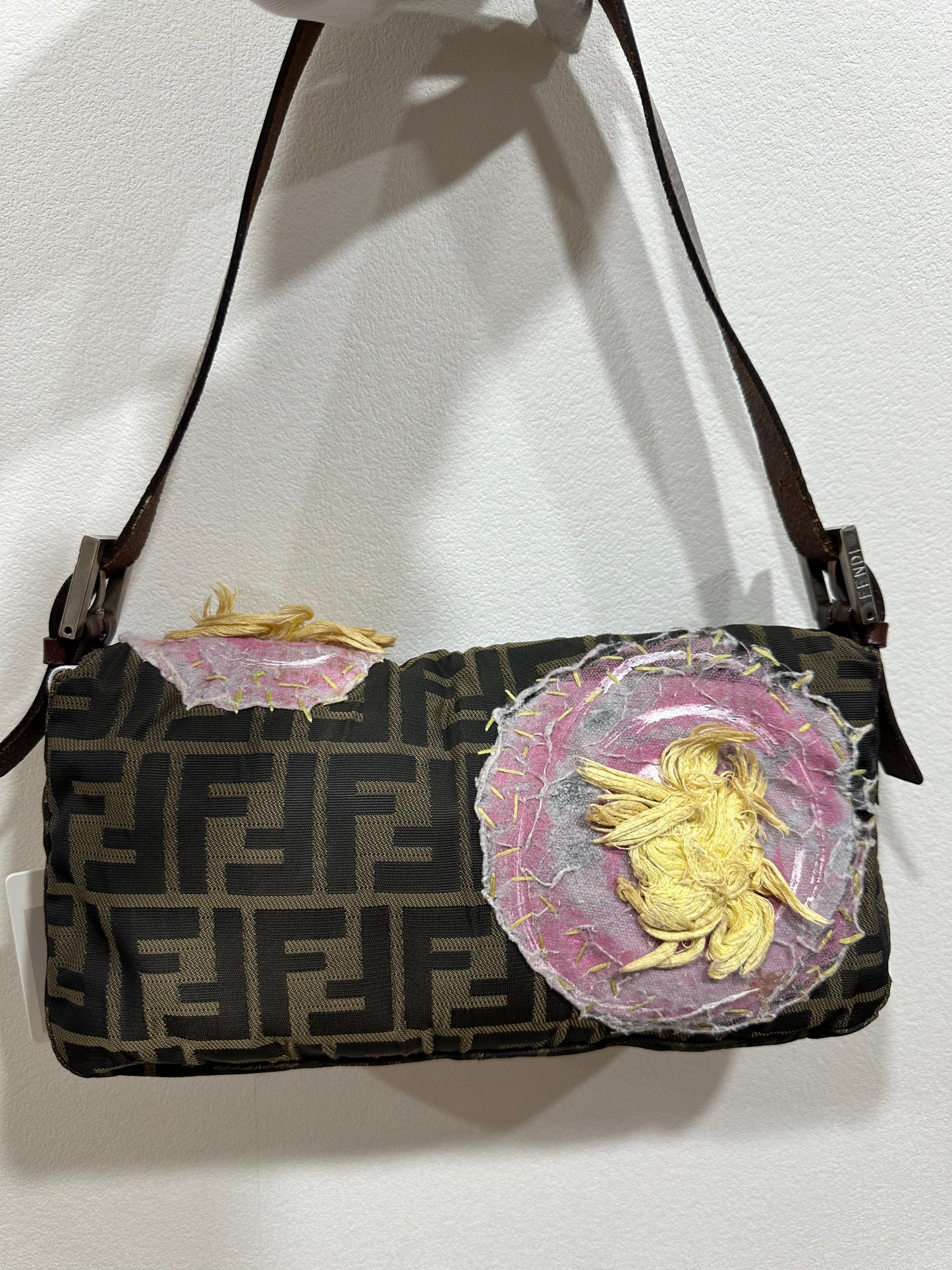 Fendi Mamma Baguette Floral Embroidery Edition