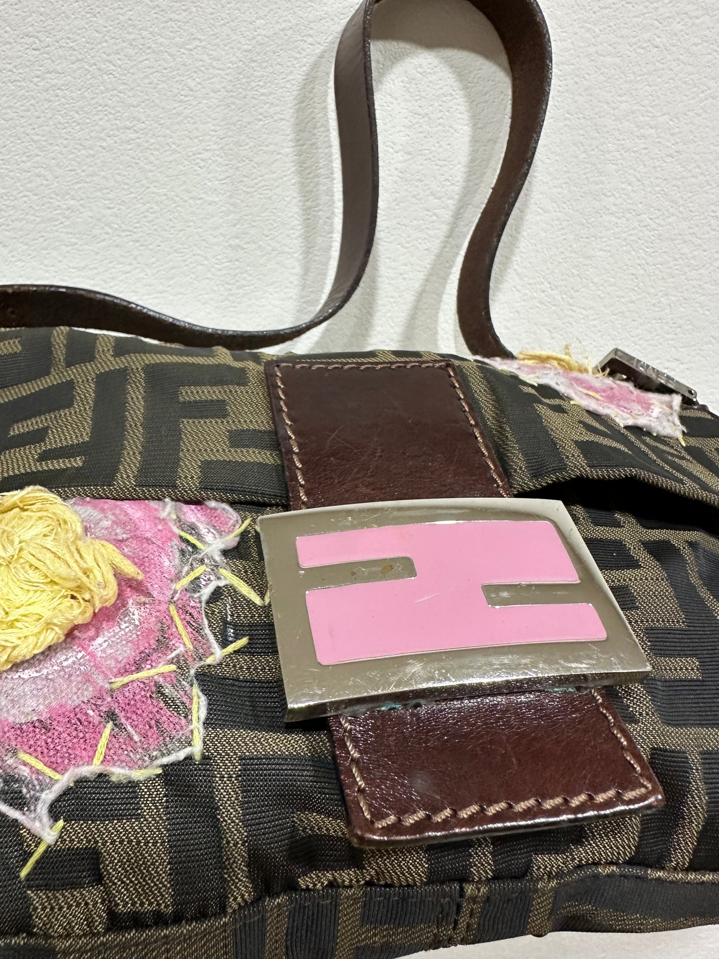 Fendi Mamma Baguette Floral Embroidery Edition