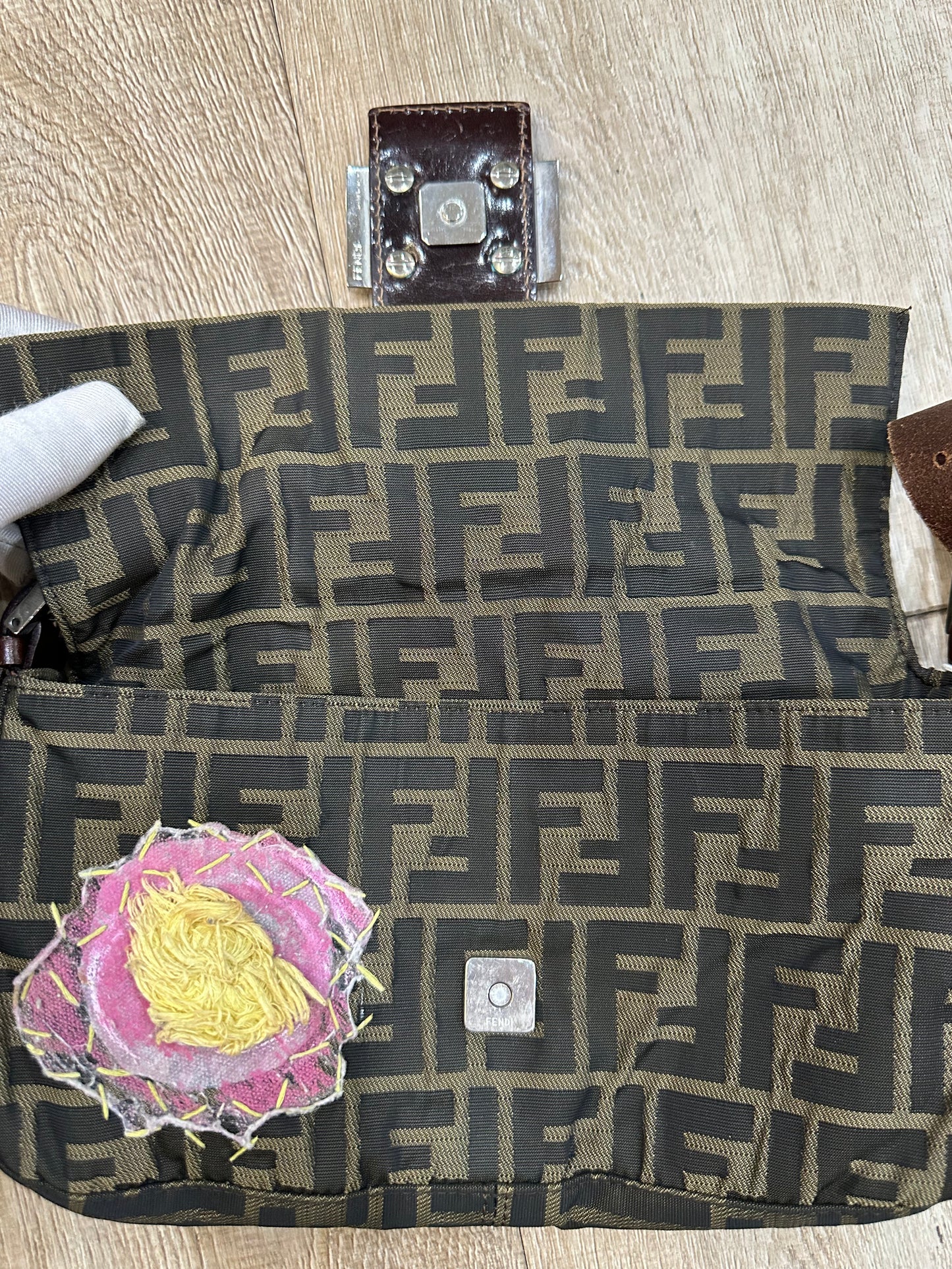 Fendi Mamma Baguette Floral Embroidery Edition