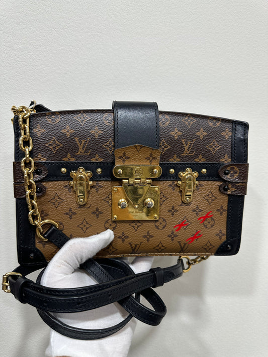 Louis Vuitton Trunk Clutch in Monogram Reverse