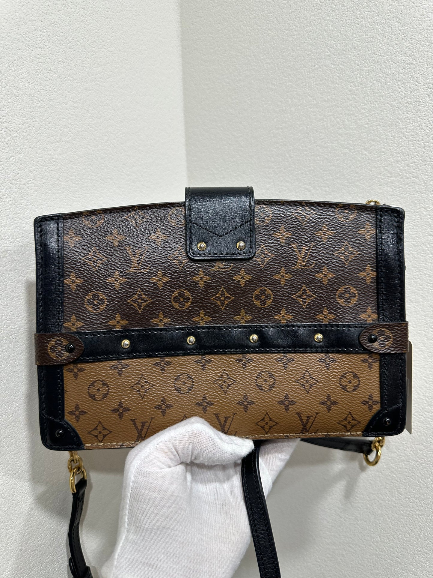 Louis Vuitton Trunk Clutch in Monogram Reverse