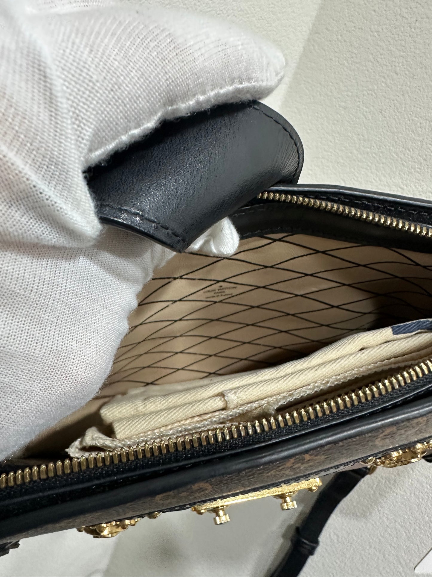 Louis Vuitton Trunk Clutch in Monogram Reverse