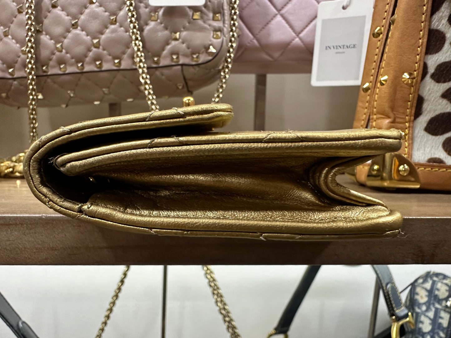 Chanel mini shoulder bag 24K gold 1989〜1991