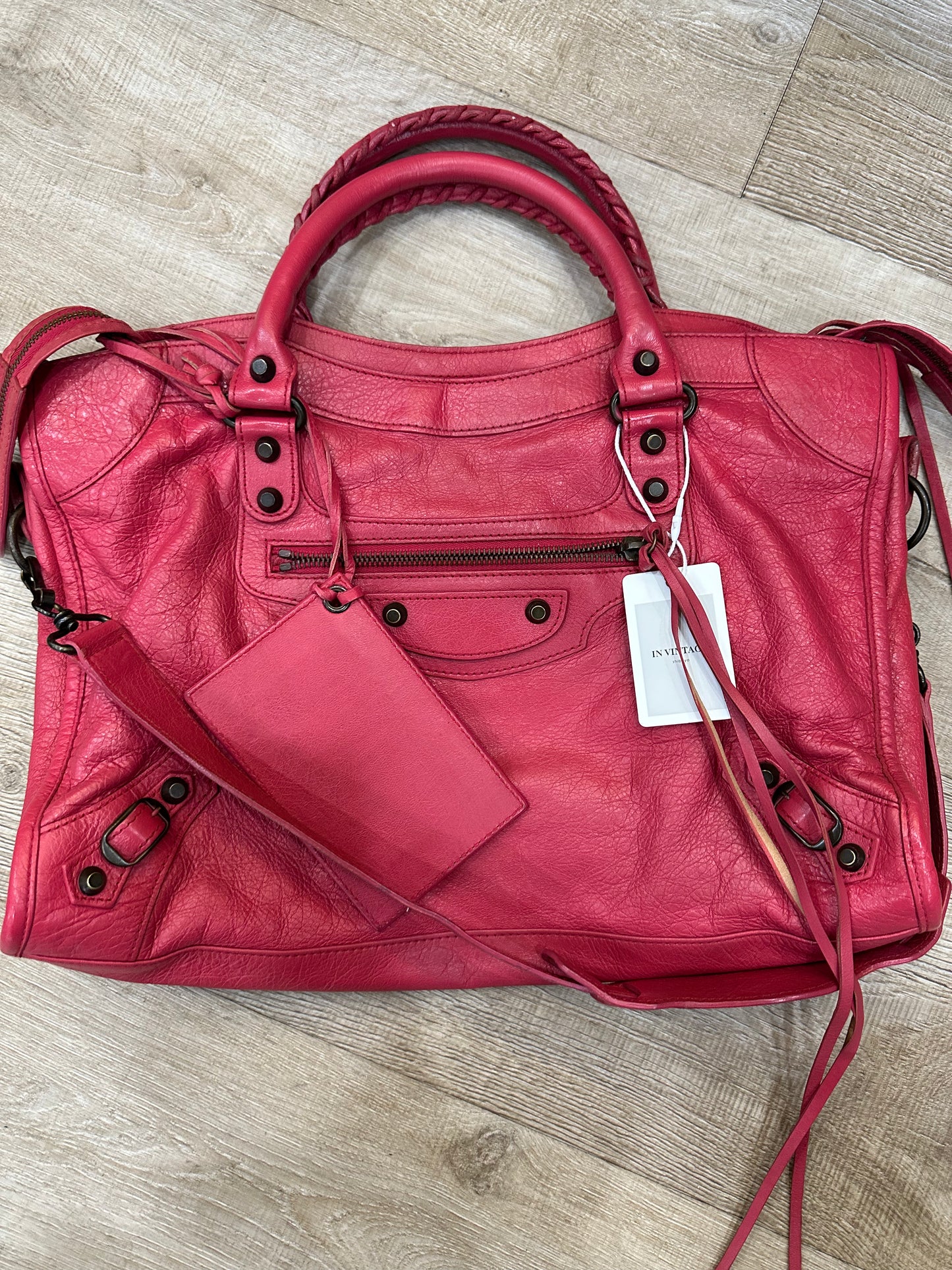 Balenciaga city bag red
