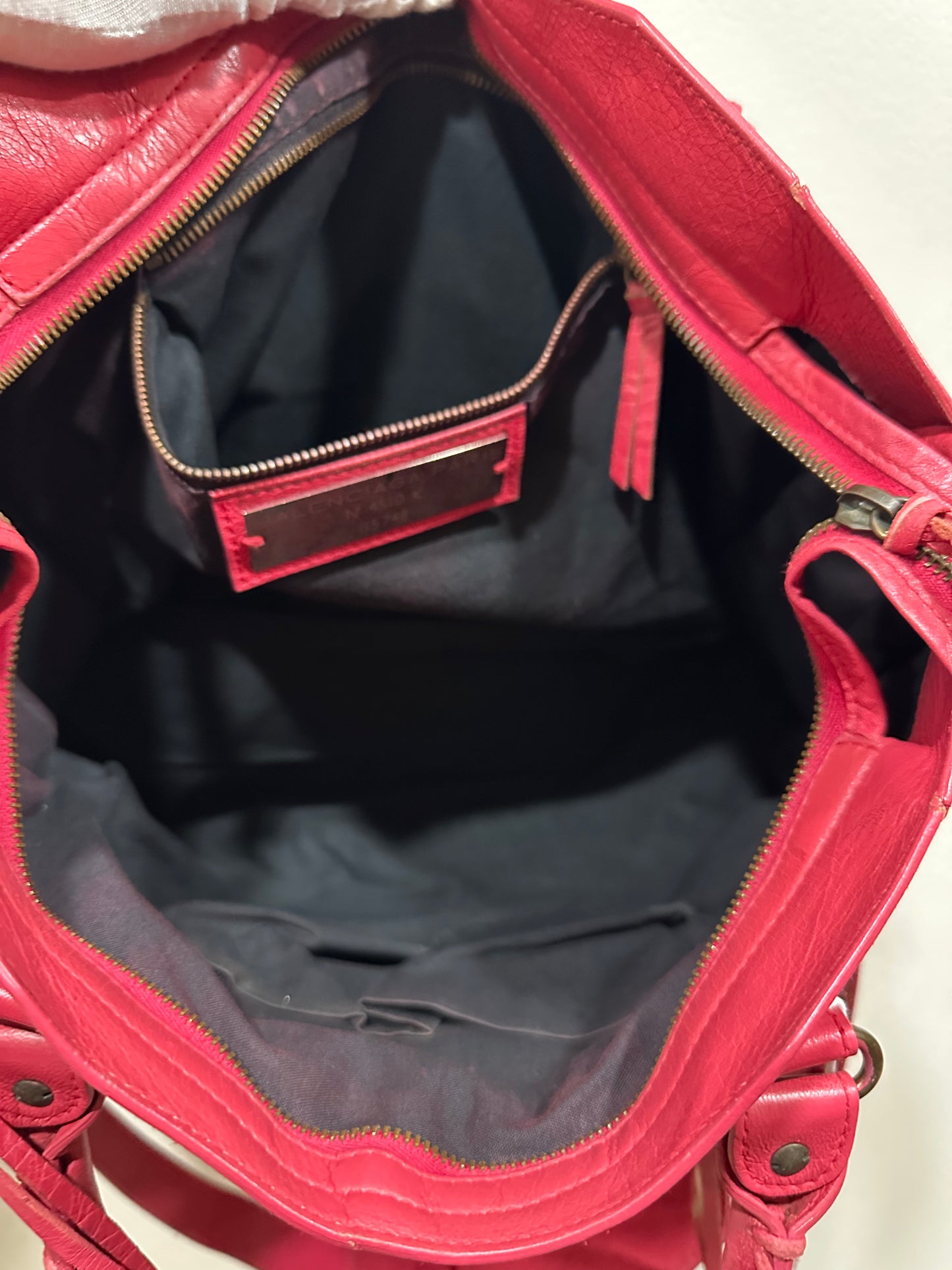 Balenciaga city bag red