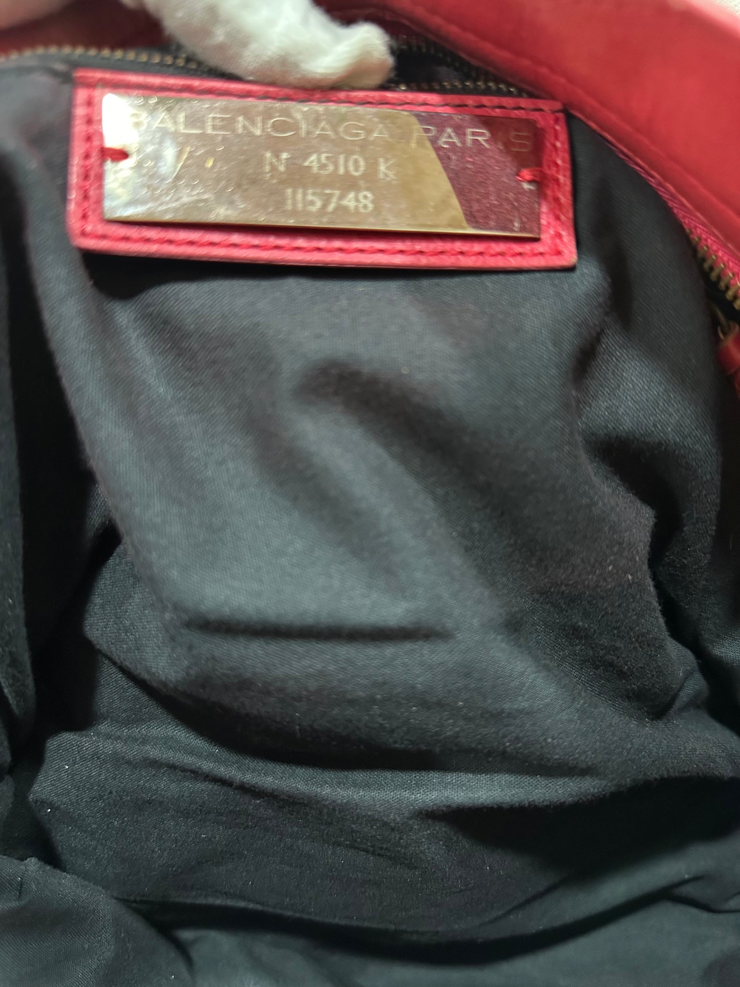 Balenciaga city bag red