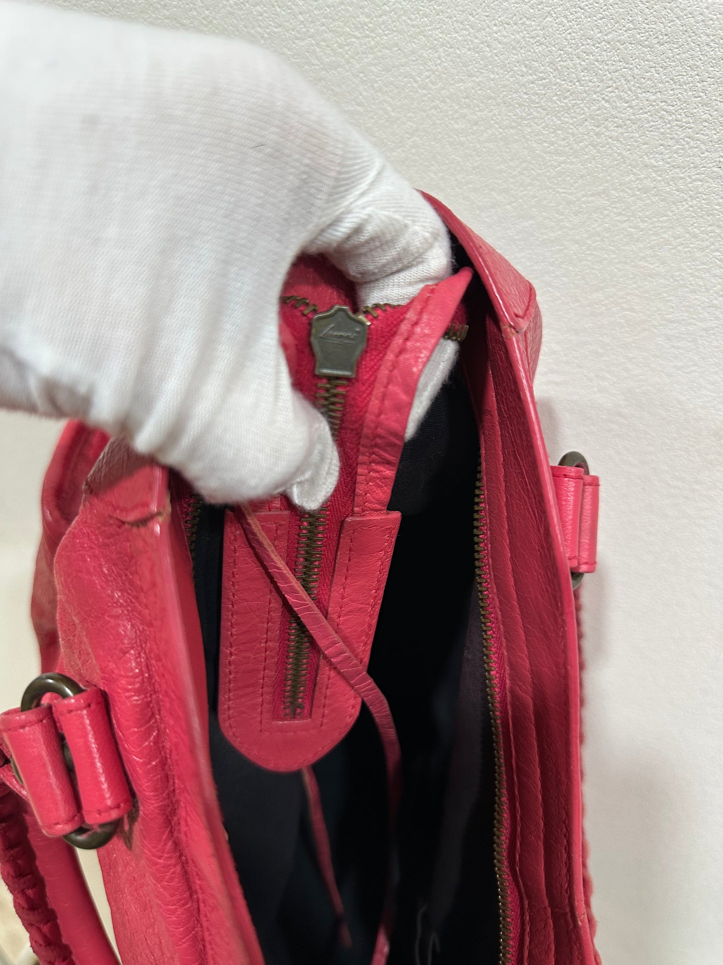 Balenciaga city bag red