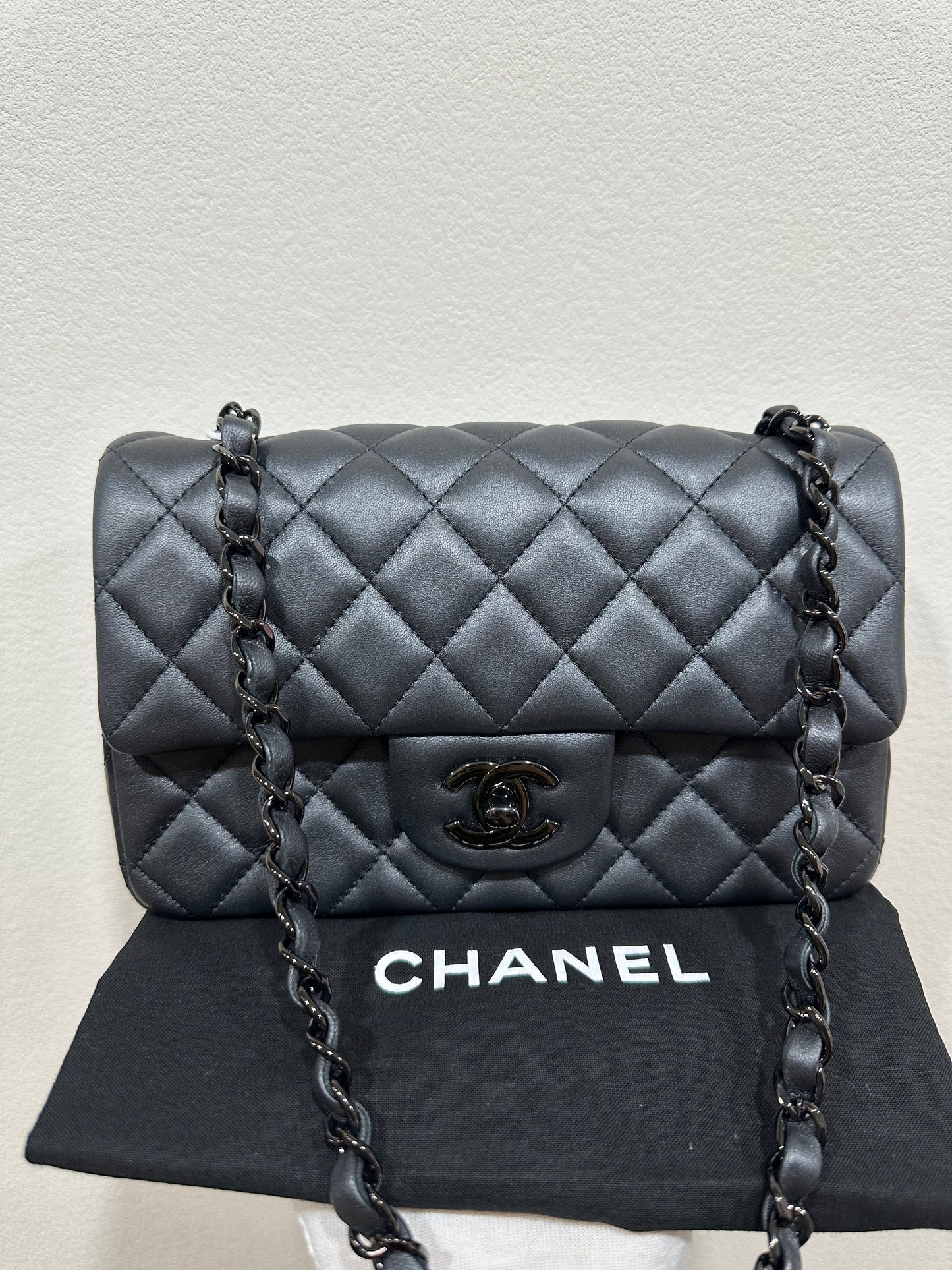 Chanel Mini Classic Flap bag in So Black
