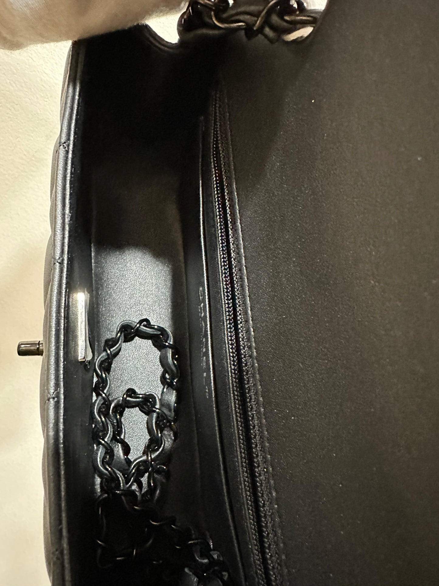 Chanel Mini Classic Flap bag in So Black