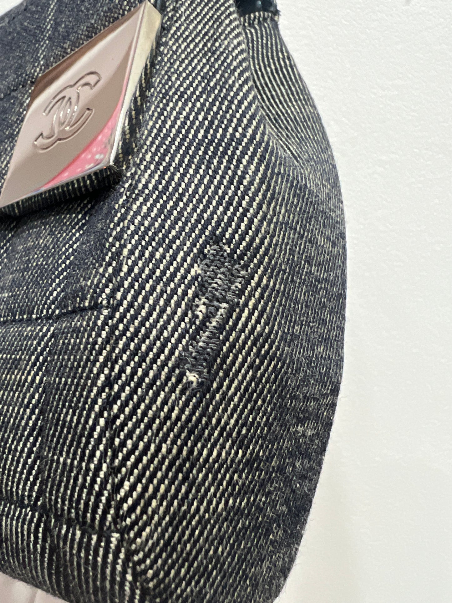 CHANEL DENIM Shoulder Bag with Authenticity Card