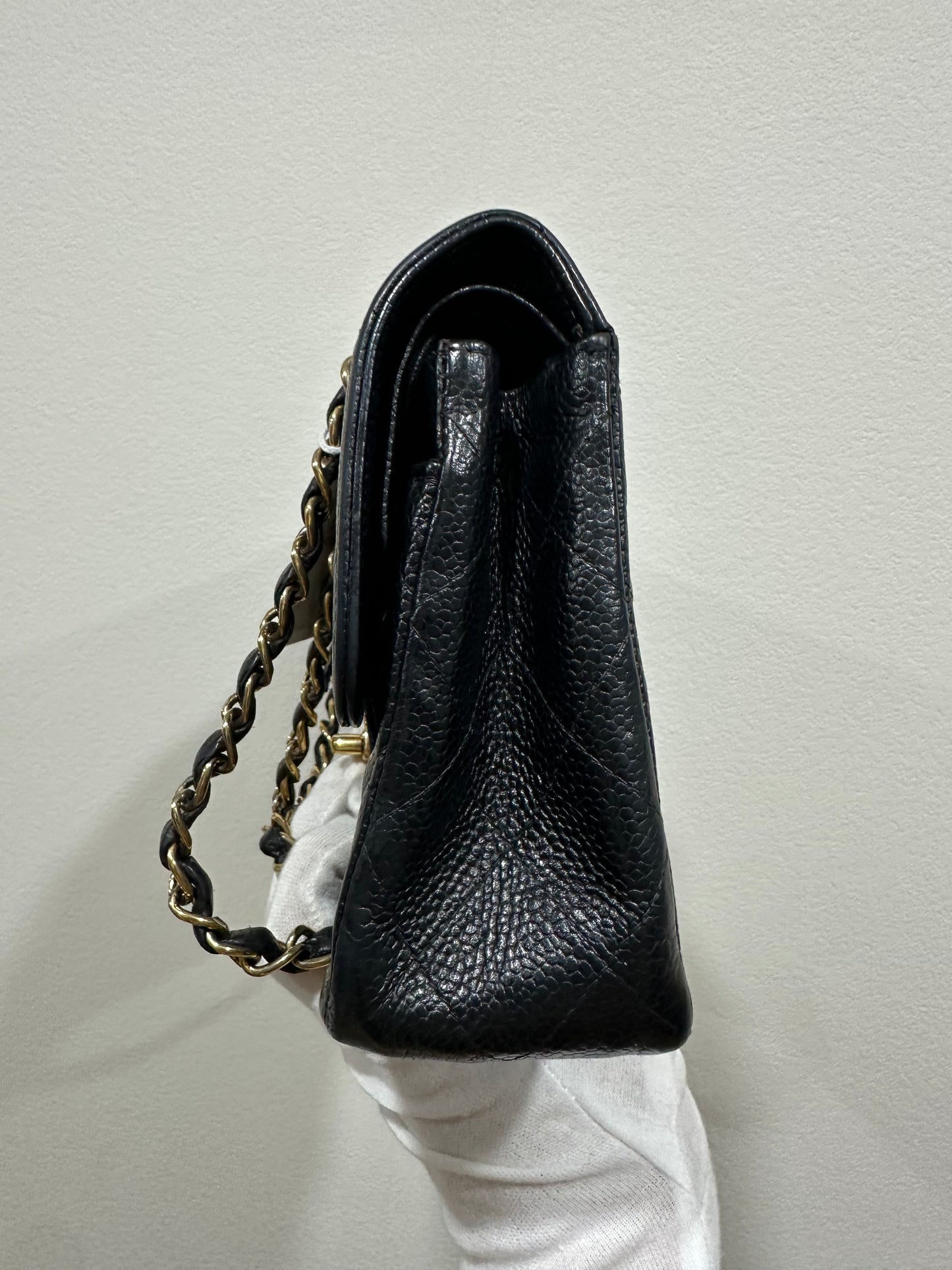 Chanel caviar timeless double flap 23
