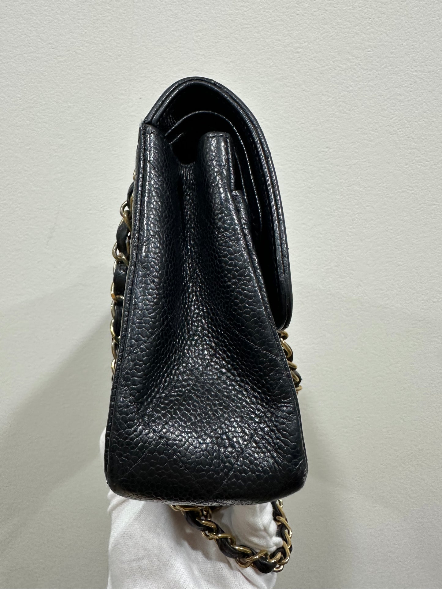 Chanel caviar timeless double flap 23