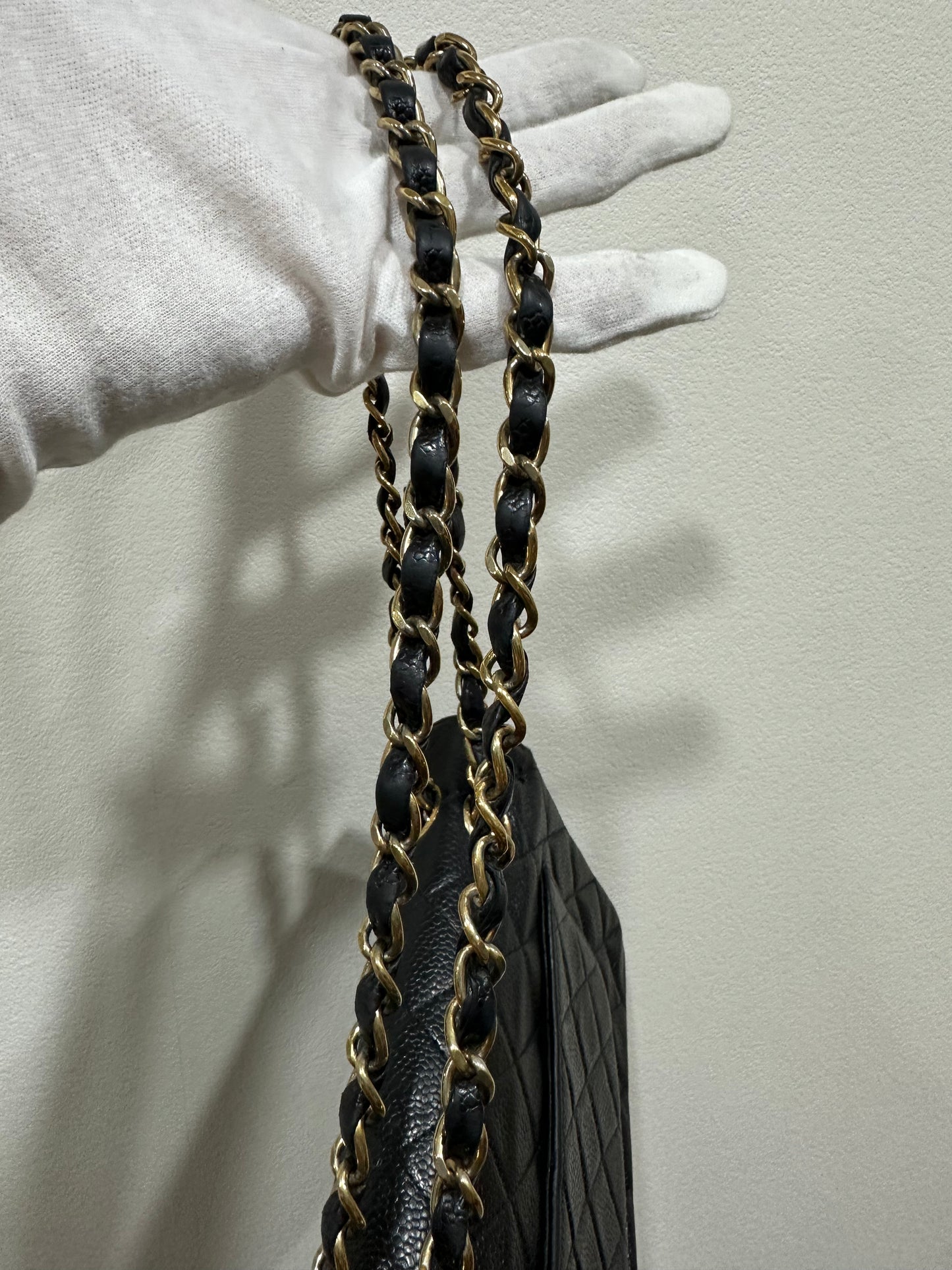 Chanel caviar timeless double flap 23