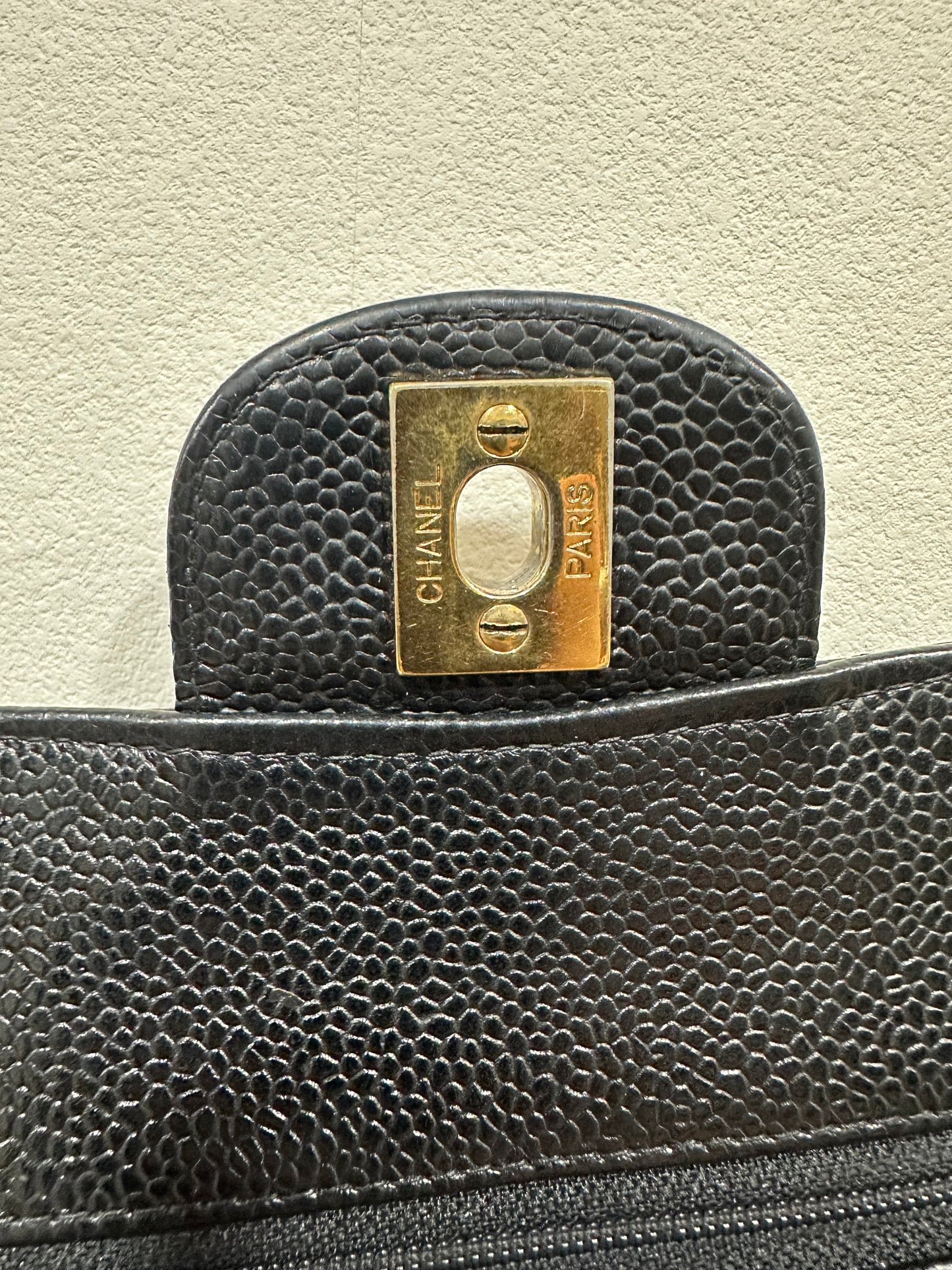 Chanel caviar timeless double flap 23