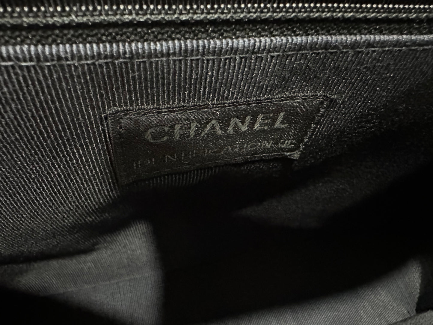 Chanel Black Felt Chain Shoulder Bag 2.55 Chocolate Bar