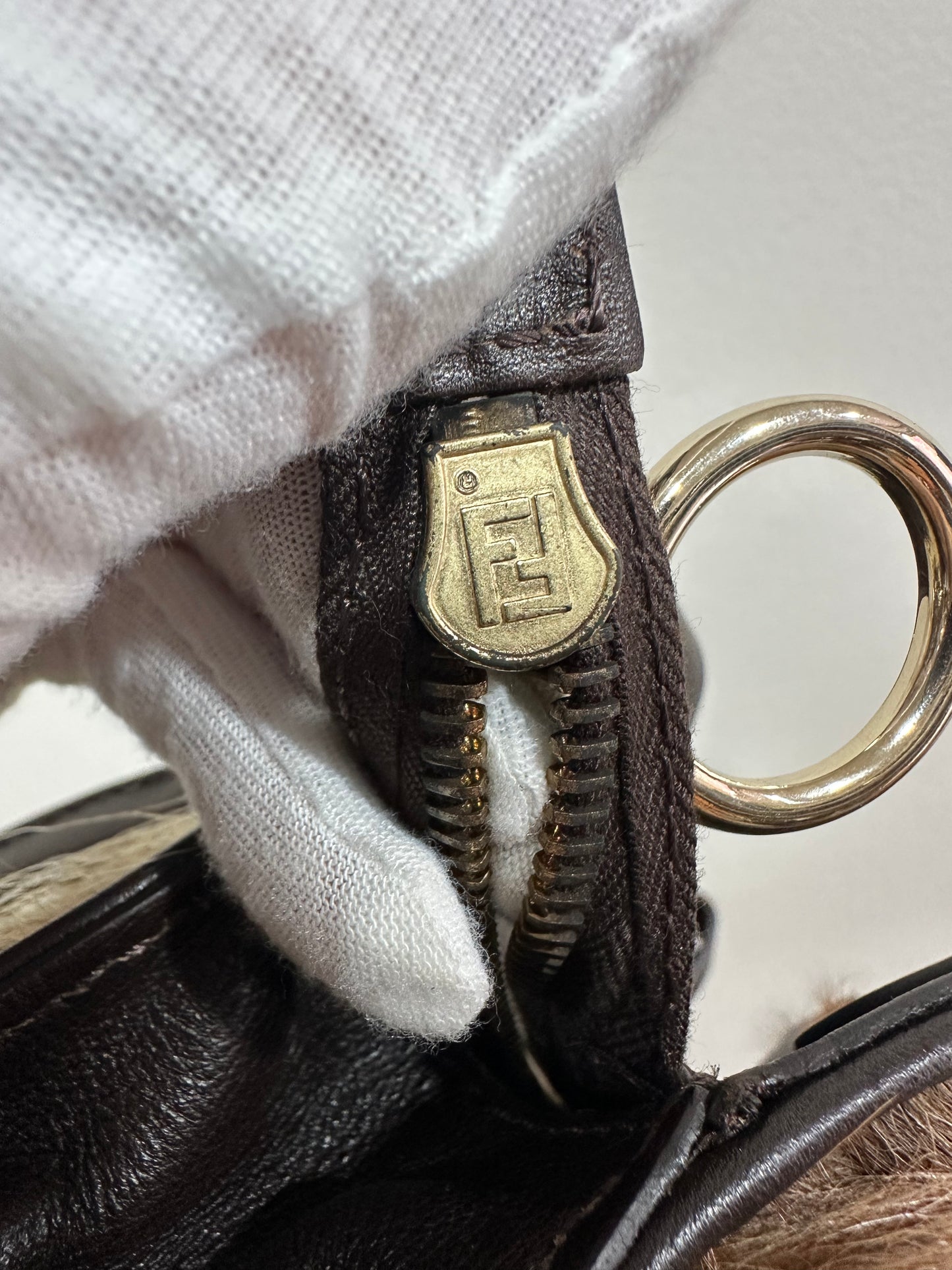 Fendi Shoulder/Handbag Ponyhair